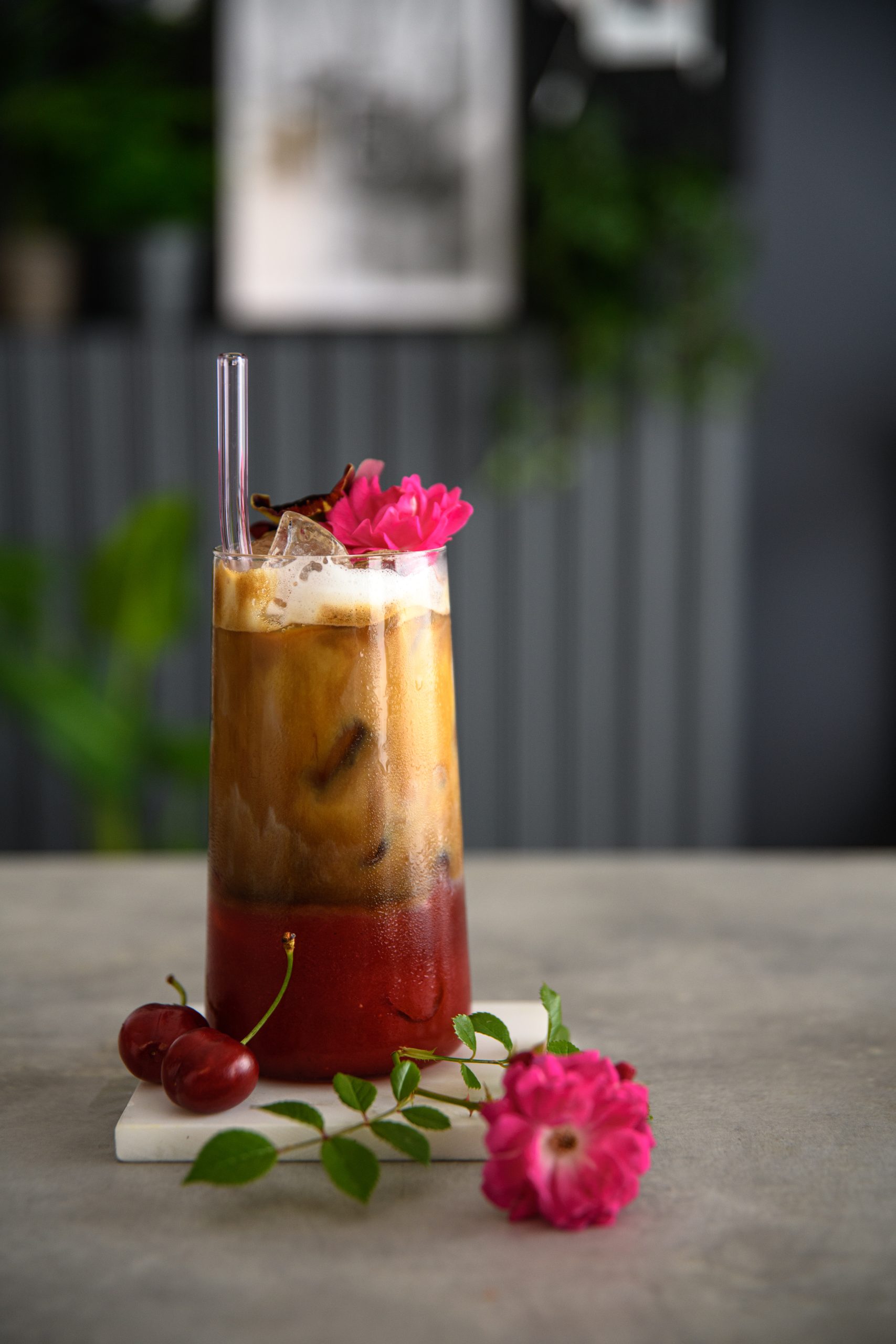 Gaggia Mocktail Cherry pie latte